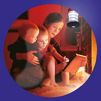 Linterna LED plegable con base magnética