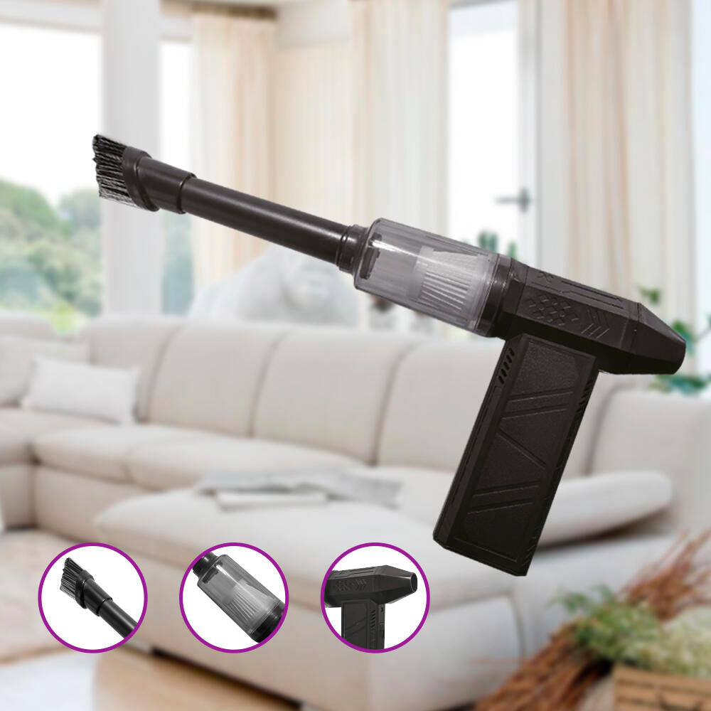 Mini Soplador Aspirador Turbo Potente 130000 RPM Portátil Recargable