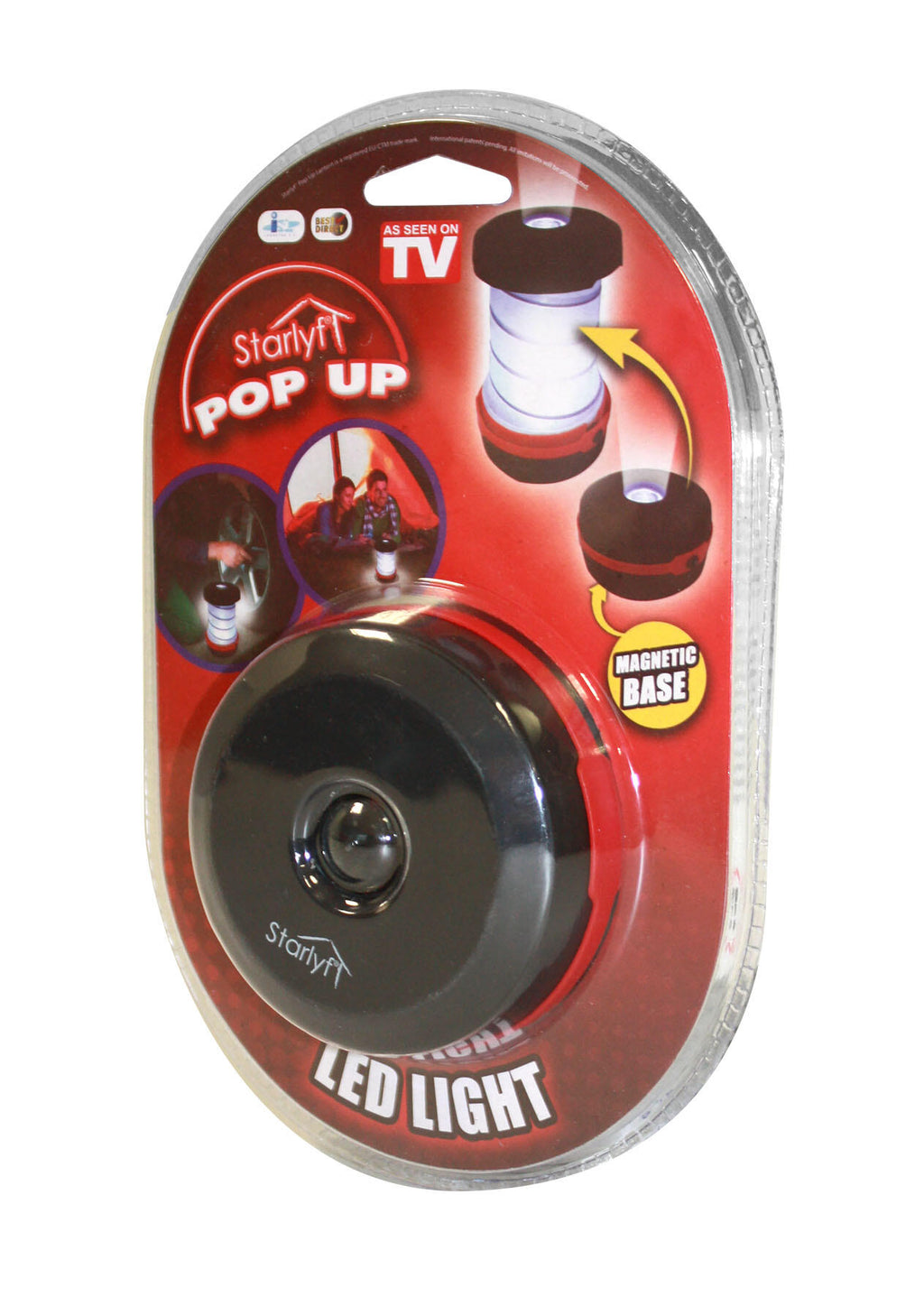 Linterna LED plegable con base magnética