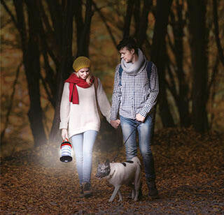 Linterna LED plegable con base magnética